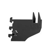 3 inch Hangrail bracket for rectangular tube - 1/2 inch slot 1inch OC - Black