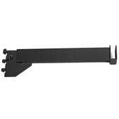 12 inch Hangrail bracket for rectangular tube - 1/2 inch slot 1inch OC - Black