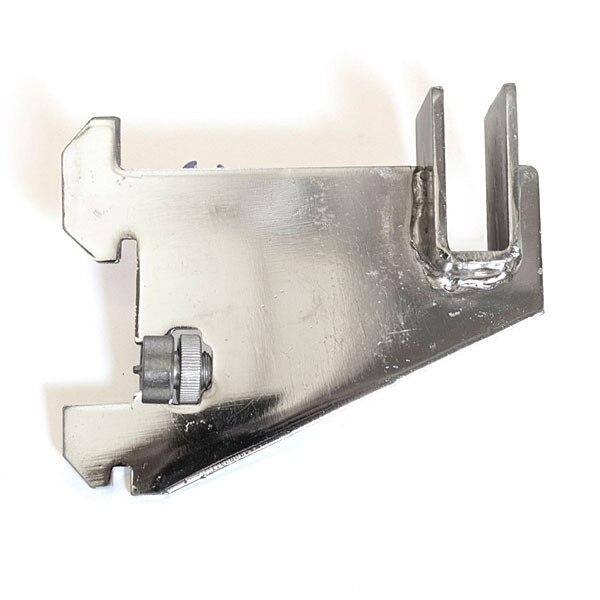 Hangrail bracket 3" for rectangular tube 1" slot 2" OC standards 70 series - chrome