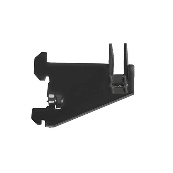 3 inch Hangrail bracket for rectangular tube - 1 inch slot 2 inch OC - Black