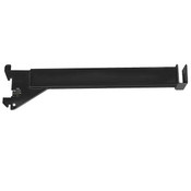 12 inch Hangrail bracket for rectangular tube - 1 inch slot 2 inch OC - Black