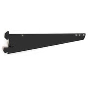 Shelf bracket 10 inch - heavy-duty with lock - 1 inch slot - Black