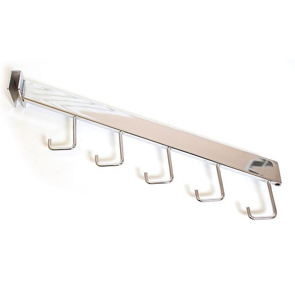 Waterfall 5-hook rectangular tubing - chrome