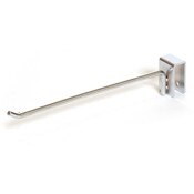 Rectangular tubing hook 8" - chrome