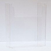 Literature holder wall mount 8-1/2"x11" - clear acrylic
