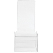 Literature holder counter top 4"x9" molded - clear