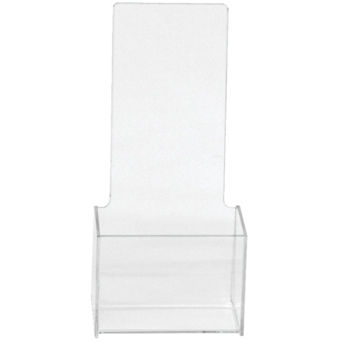 Literature holder counter top 4"x9" molded - clear