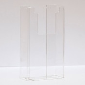 Literature holder wall mount 4"x9" - clear acrylic