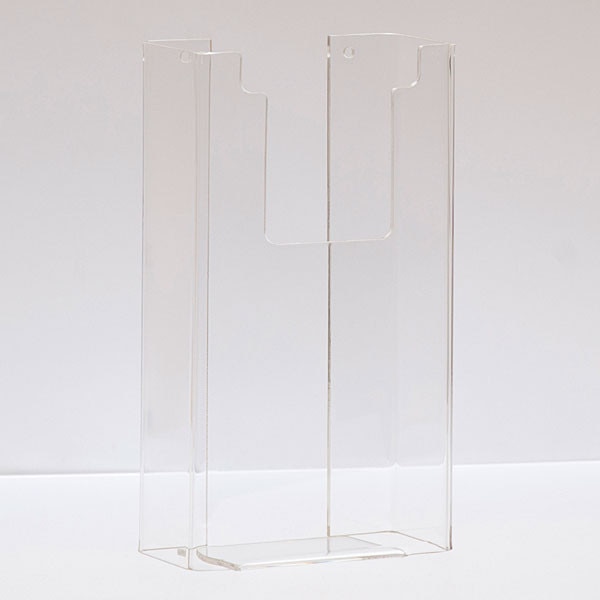 Literature holder wall mount 4"x9" - clear acrylic