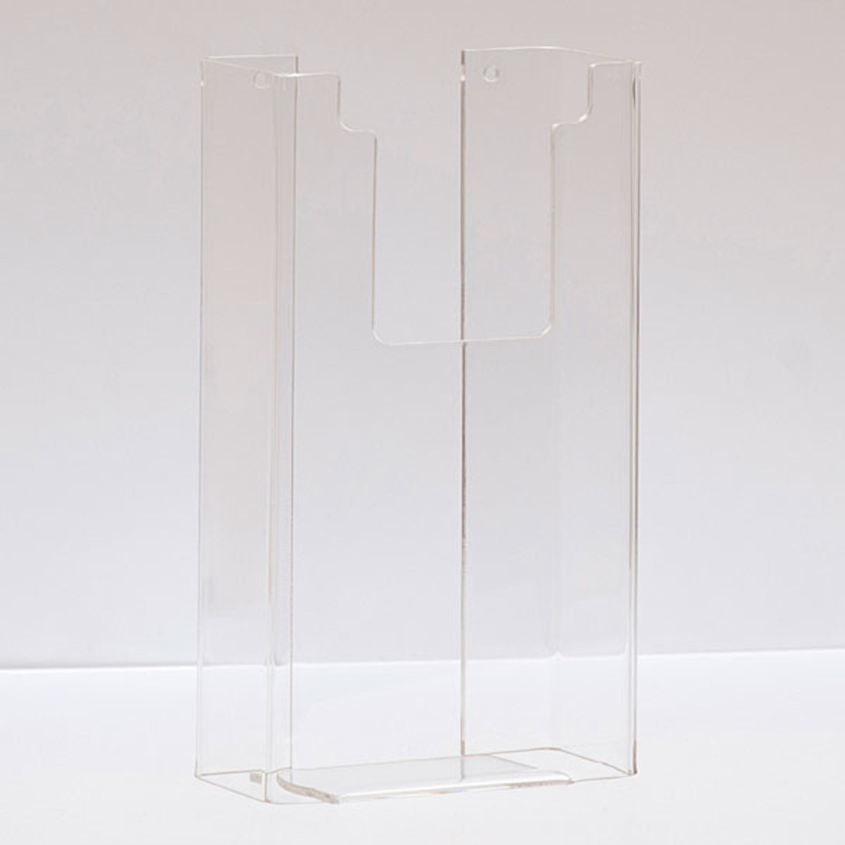 Literature holder wall mount 4"x9" - clear acrylic