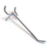 Pegboard hook 4" - long 1/8" wire - zinc