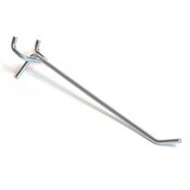 Pegboard hook 6" - long 1/8" wire - zinc