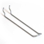 Pegboard loop hook 6" - zinc