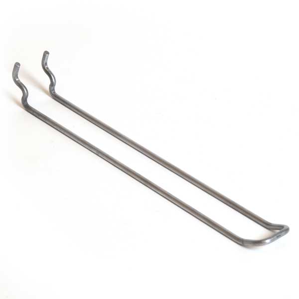 Pegboard loop hook 8" zinc