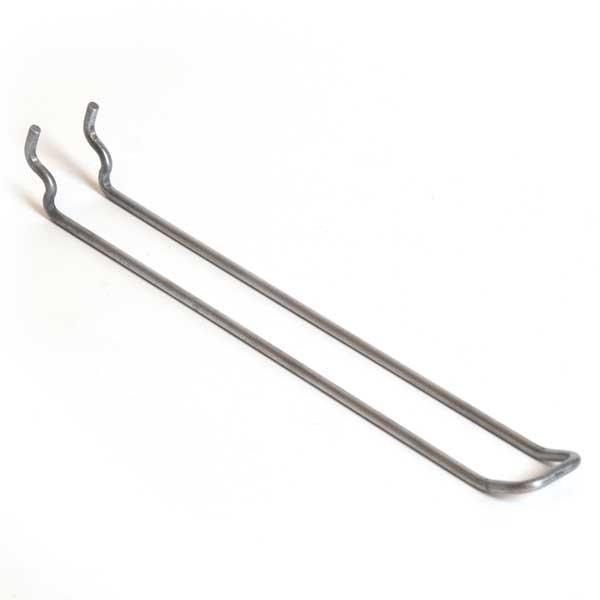 Pegboard loop hook 10" zinc