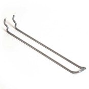 Pegboard loop hook 10" - zinc