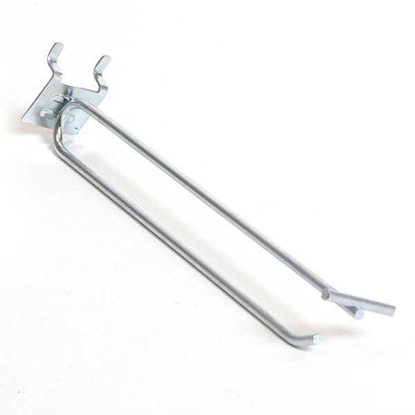 Pegboard scanner hook 8" zinc