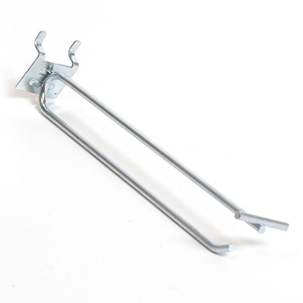 Pegboard scanner hook 8" - zinc