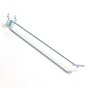 Pegboard scanner hook 12" - zinc