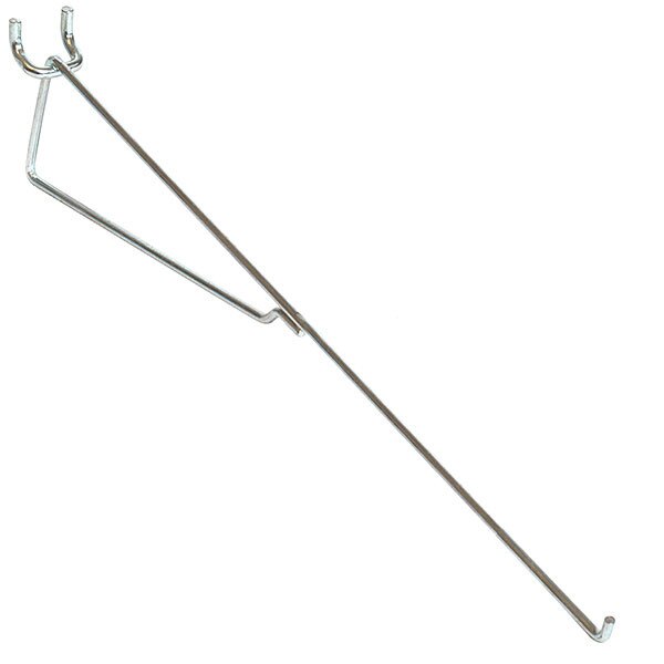 Pegboard shelf bracket 14 inch for 1/4" pegboard - zinc