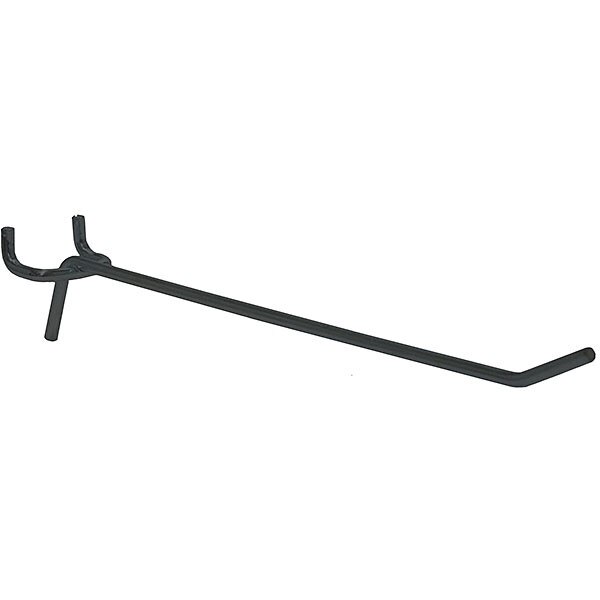 Standard duty pegboard hook 6 inch black