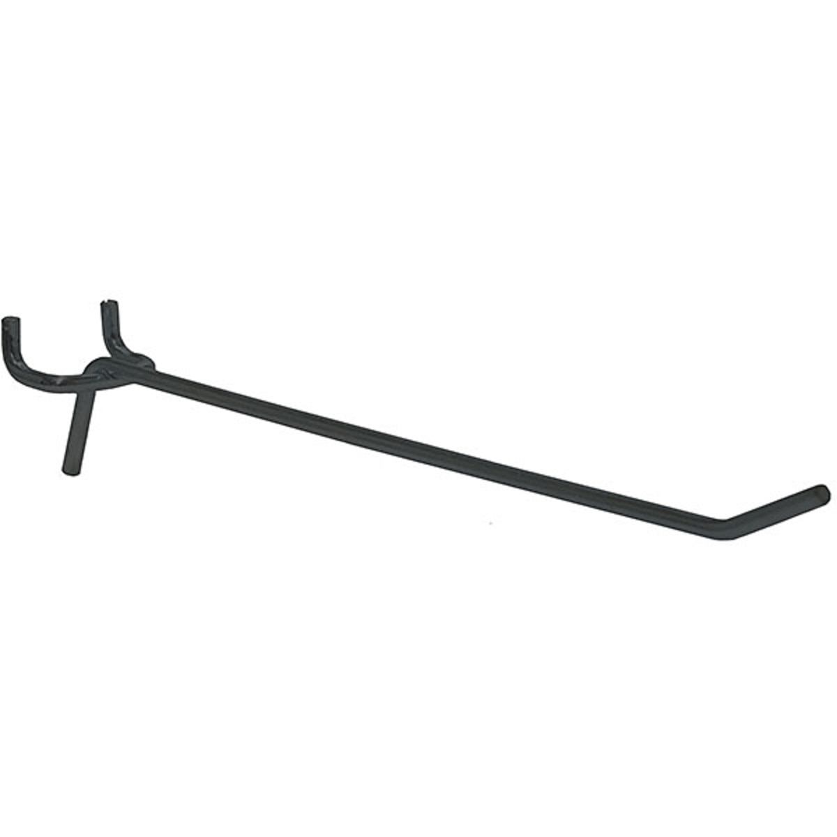 Standard duty pegboard hook 6 inch black