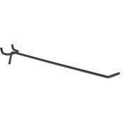 Standard duty pegboard hook 8 inch black