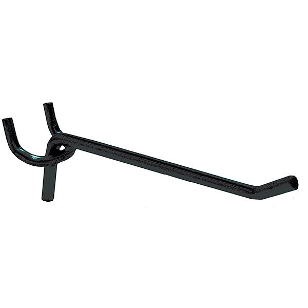 Heavy duty pegboard hook 4 inch black