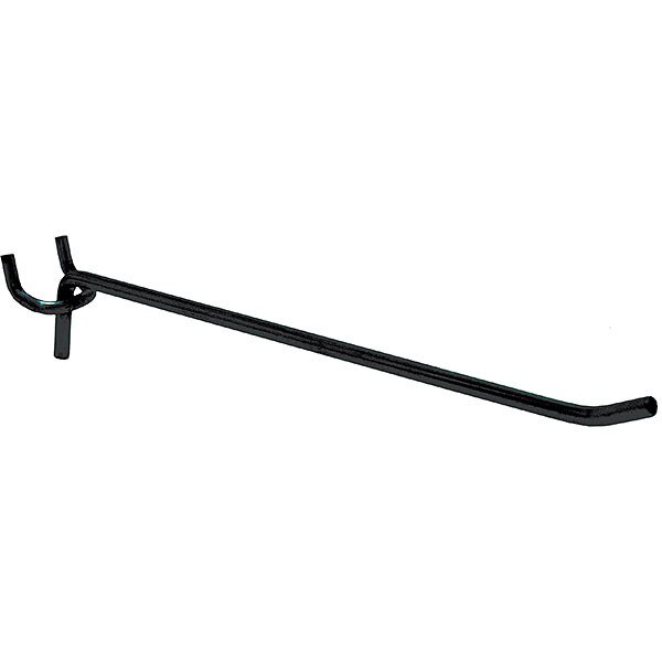 Heavy duty pegboard hook 8 inch black