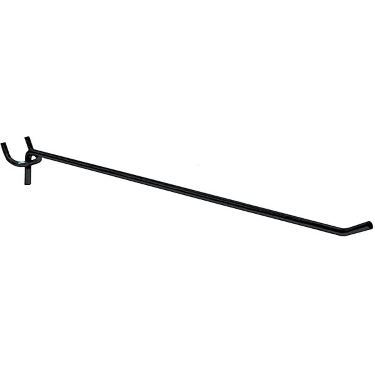 Heavy duty pegboard hook 12 inch black