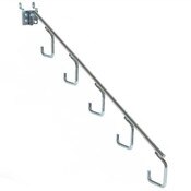Pegboard waterfall 5-hook - zinc