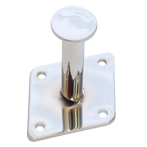 Dressing room hook 3" wall mount - chrome