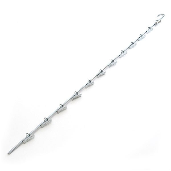 Impulse clip merchandiser 12 station - zinc