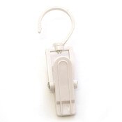 Swivel clip 4" - white