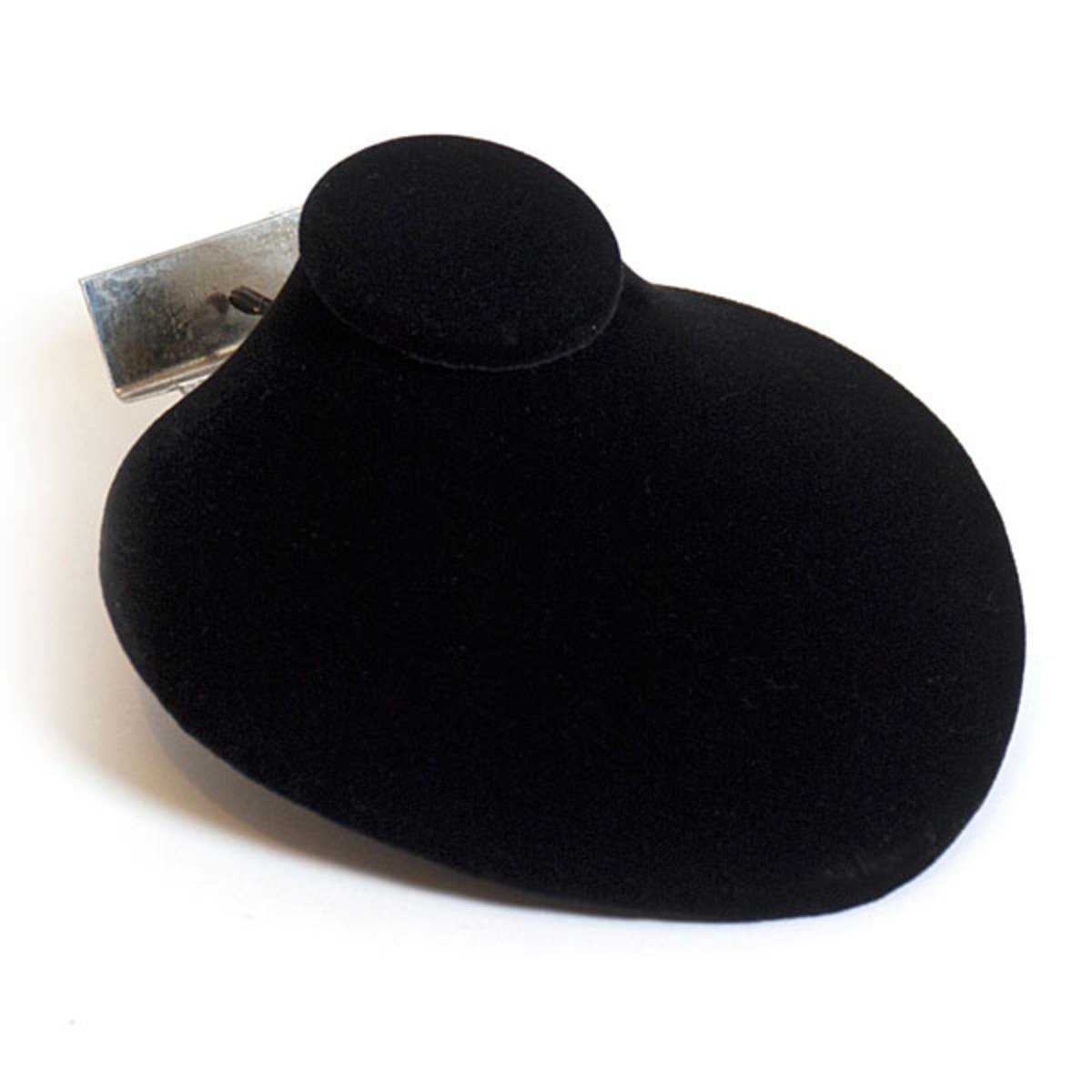 Slatwall jewelry bust 4-3/4"w x 4-5/8"h x 2-1/8"d - black