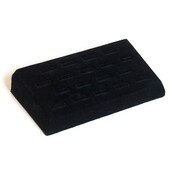 Ring tray 18 slot - black velvet