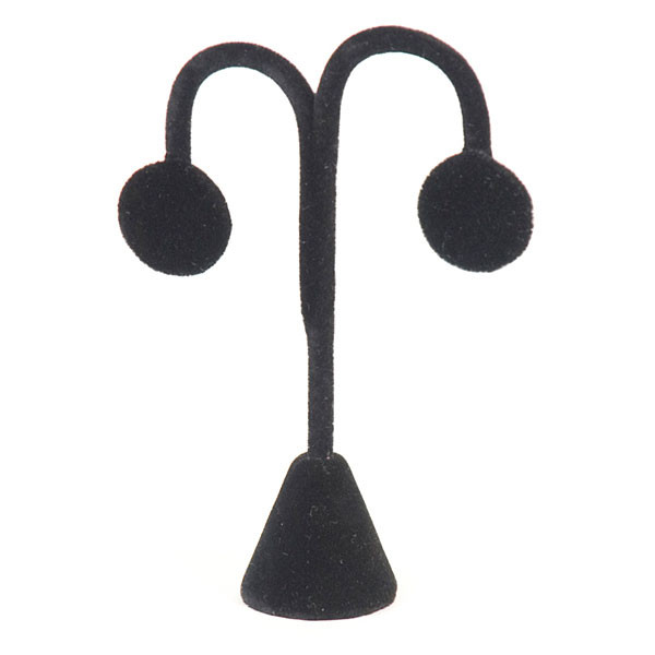 Earring stand tree-shaped 4-3/4"h - black
