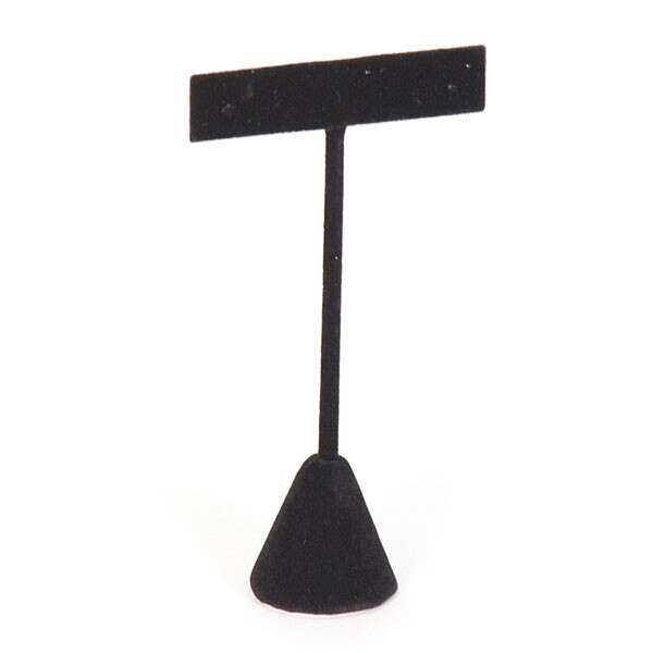 Earring stand rectangular 4-1/2"h - black