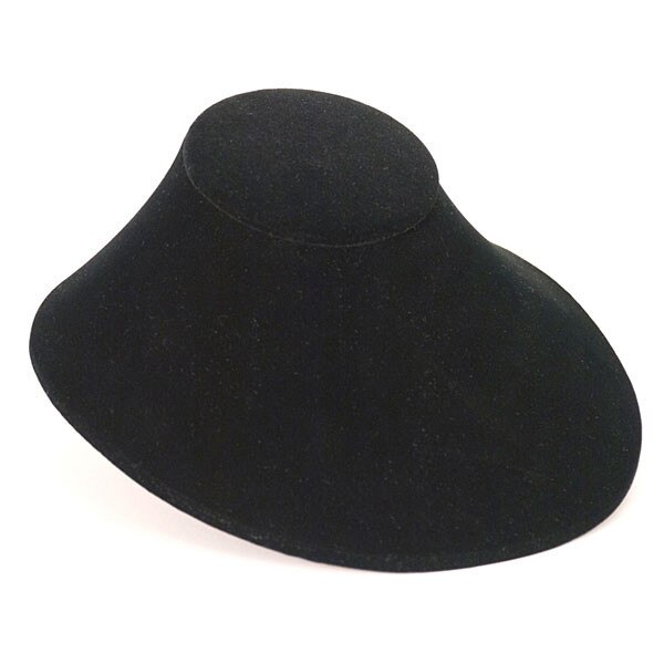 Necklace bust low level - black