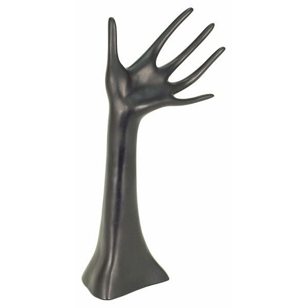 Hand displayer for jewelry 14"h - black