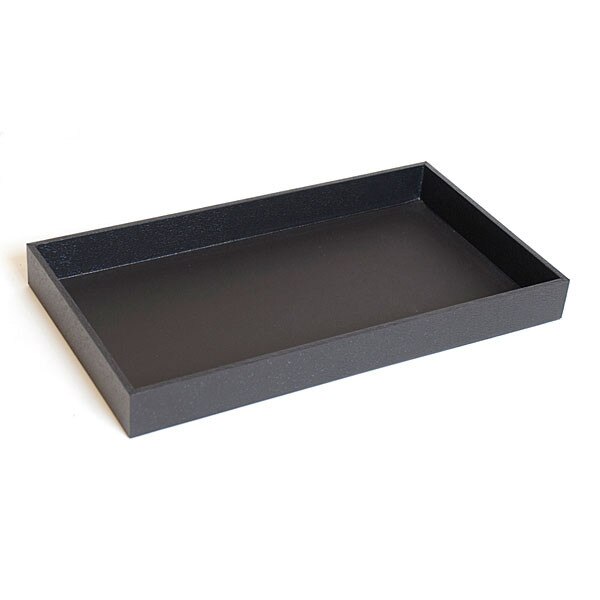 Jewelry tray 1.5"dx14 3/4"x8 1/4" - black