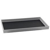 Jewelry tray 1"hx14-3/4"x8-1/4" - white leatherette