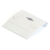 Earring Card 2"X 2" White / Pkg 100