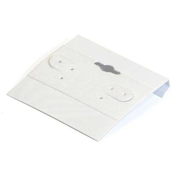 Earring Card 2"X 2" White / Pkg 100