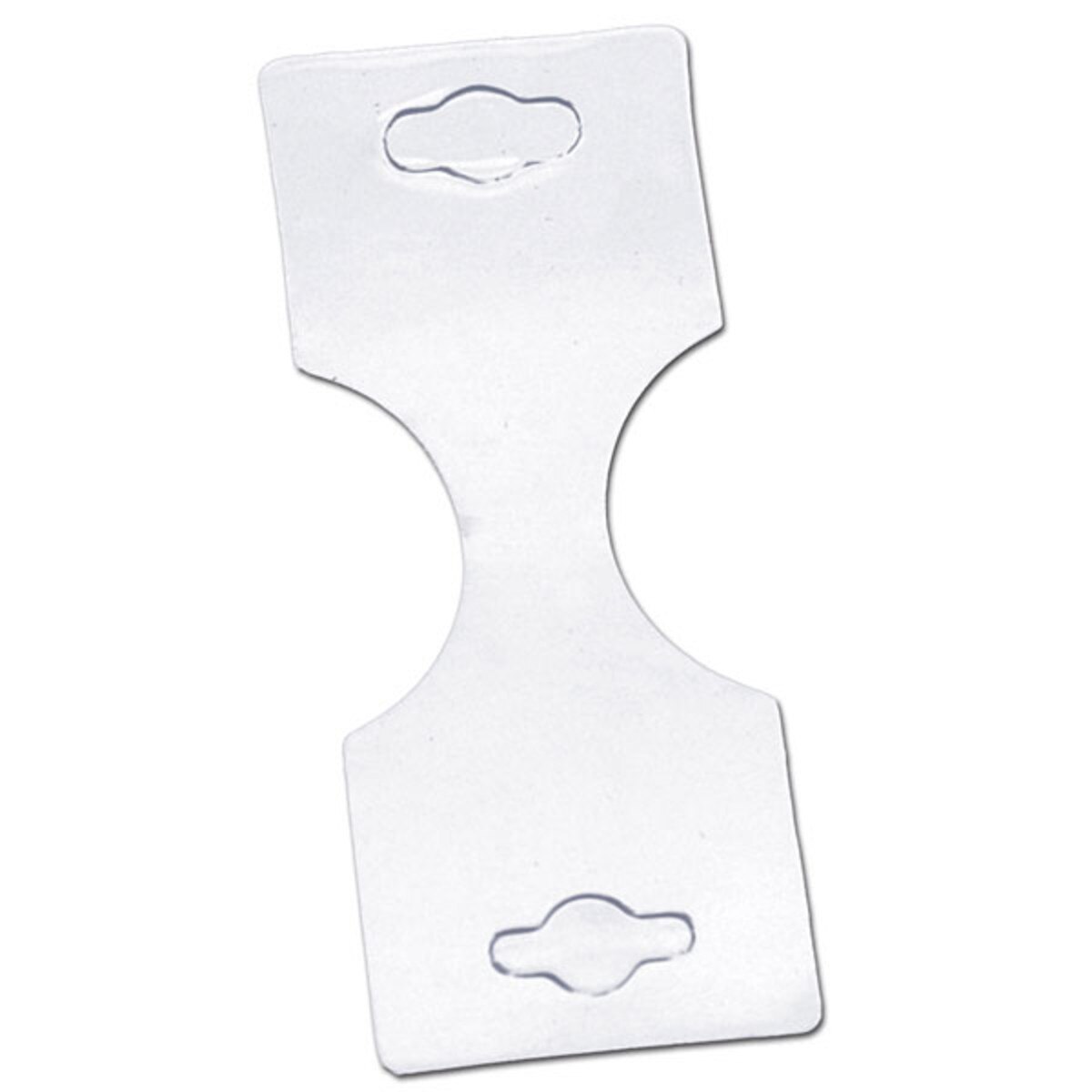 Necklace/bracelet card 1-3/8"x1-3/4" folded - white 100/pack