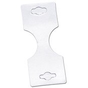 Necklace/bracelet card 1-3/8"x1-3/4" folded - white 100/pack