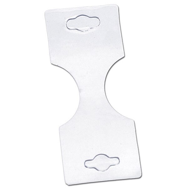 Necklace/bracelet card 1-3/8"x1-3/4" folded - white 100/pack