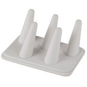 Five ring display - white