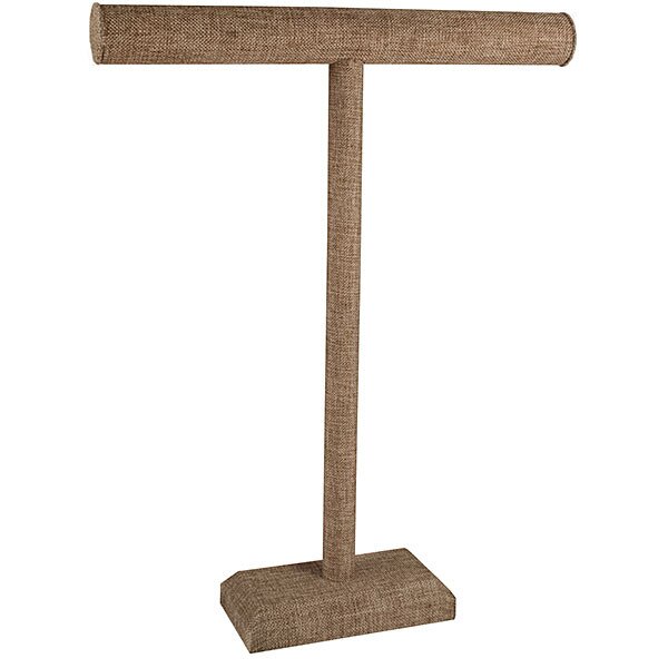Jewelry T-bar 18 inch high - Burlap
