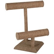 Jewelry T-bar 2-tier - Burlap